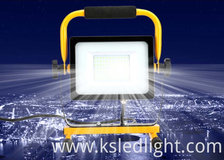 LED work light 30W IP65 waterproof Outdoor portable folding electrodeless dimming LED work light